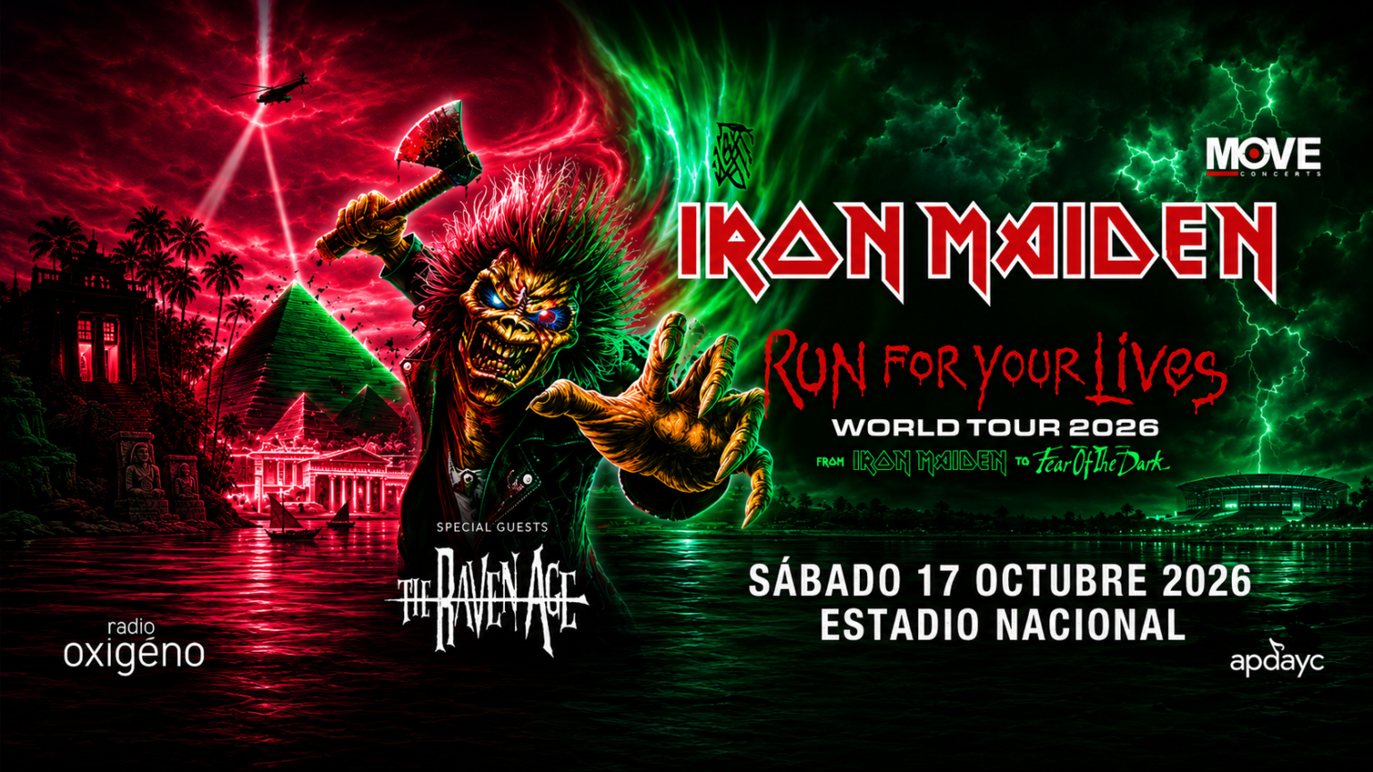 Iron Maiden en concierto en Lima – entradas disponibles en Palcos Crema
